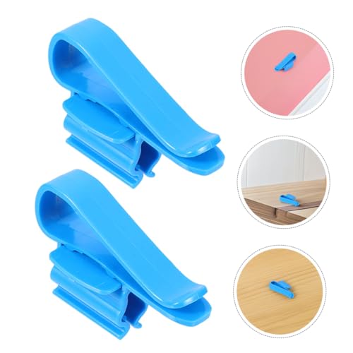 YARNOW 8PCS Adjustable Aquarium Water Hose Clamps Soft PVC Tube Fixing Clips for Fish Tank Space-Saving Hose Holder and Connector - color: Blue