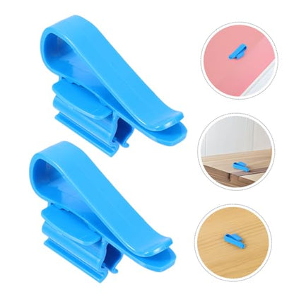 YARNOW 8PCS Adjustable Aquarium Water Hose Clamps Soft PVC Tube Fixing Clips for Fish Tank Space-Saving Hose Holder and Connector - color: Blue
