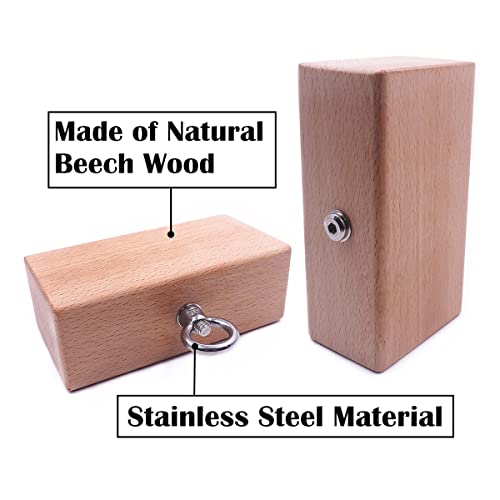 Wooden Pinch Block Grip Workout Climbing Power Grip Forearm Finger Exerciser Strength Training Strengthener Equipment - color: wooden grip