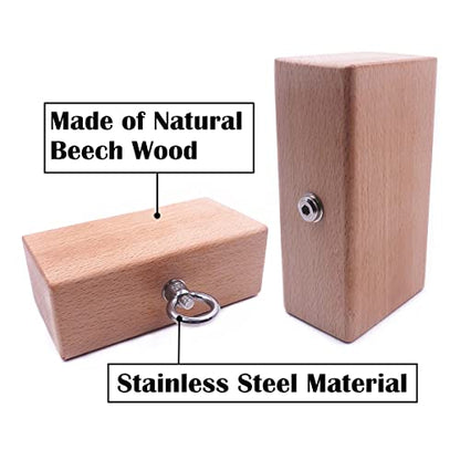 Wooden Pinch Block Grip Workout Climbing Power Grip Forearm Finger Exerciser Strength Training Strengthener Equipment - color: wooden grip