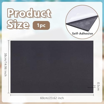 OLYCRAFT 15x23.6 Inch Aquarium Leveling Mat for Under Tank 5mm Thick Non-Slip Shockproof Fish Tank Pad with Adhesive Backing Aquarium Fish Self Leveling Mat for Uneven Surfaces Desktop Protector