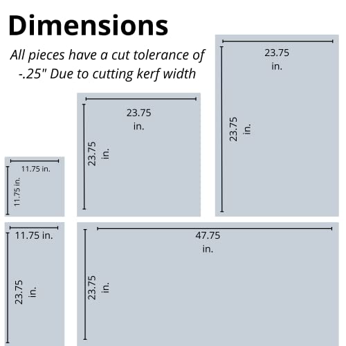 Polycarbonate Plastic Sheet - Clear, 1/2" x 12" x 24" - Transparent Glass Replacement, UV, Weather, and Impact Resistant - size: 1/2" x 12" x 24", style: Clear