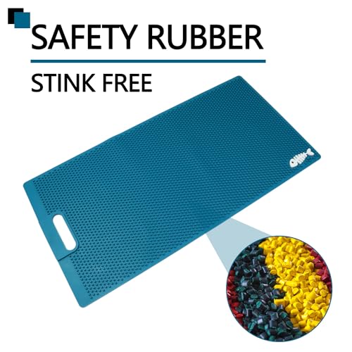 NonSlip Fish Fillet Mat for Filleting, Cutting, Cleaning Heavy Duty Rollable Fish Bait Cutting Board No Need Fish Grippers Large Size Fish Cleaning Mat (14 * 24“, Green) - color: Green, size: 24"L x 14"W