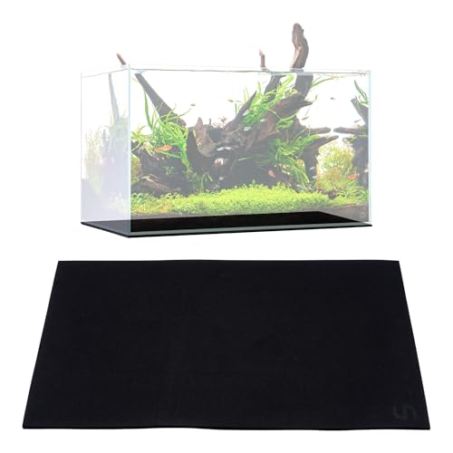 UNS Leveling Mat - 90x45cm | 35.43x17.71in, 6mm - Non-Slip Dense Foam Freshwater Saltwater Aquarium Mat for Planted Tanks, Marine Coral Reef, Turtle Reptile Enclosure, Betta Fish Shrimp Tank - Black - size: 90x45cm | 35.43x17.71"