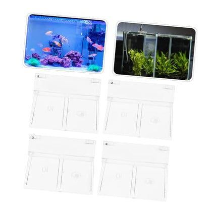4Pcs Acrylic Aquarium Lid Holders Sturdy Cover Racks for Fish Tanks Easy Installation Transparent Design Compatible with Aquariums Aquarium Accessories