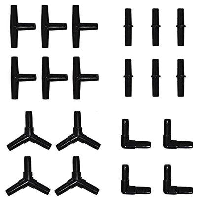 100 Feet 3/16 Inch Standard Aquarium Silicone Airline Tubing with Check Valves, Suction Cups and Connectors for Fish Tank, Hydroponics