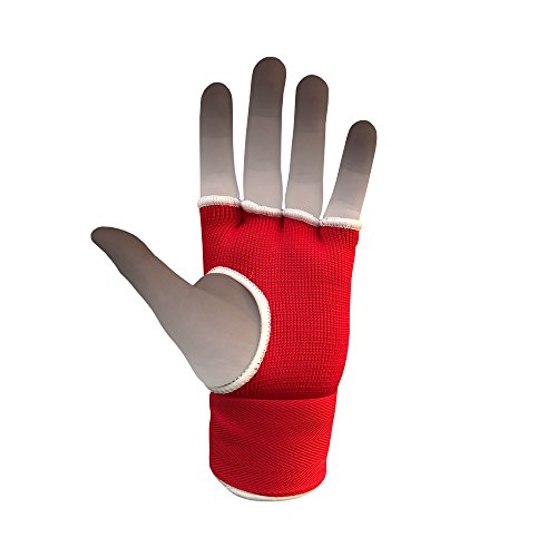 TMA Training Boxing Inner Gloves Hand Wraps MMA Fist Protector Bandages Mitts - color: Red, size: Medium