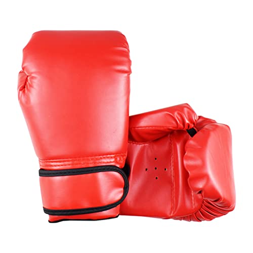 Boxing Gloves for Kids, Kids Sparring Punching Gloves for Punching Bag,Youth Training Kickboxing, Muay Thai - color: Red