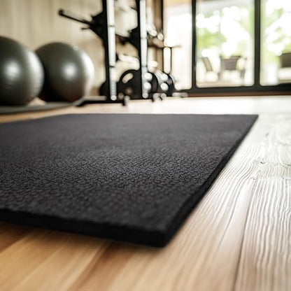 Mohawk Home Heavy Duty Rubber Stall Mat - Gym Floor- Under Dog Crate - All Purpose Utility 3' x 4' - 1/2" Thick - Solid Texture - size: 3' x 4' (Rectangular)
