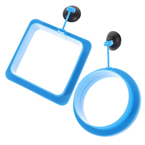 BESPORTBLE 2Pcs Wear Resistant Aquarium Feeding Circles Fish Feeder Rings with Suction Cup for Aquariums Prevent Food Waste and Maintain Water