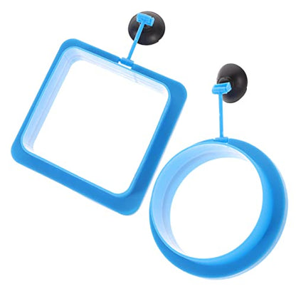 BESPORTBLE 2Pcs Wear Resistant Aquarium Feeding Circles Fish Feeder Rings with Suction Cup for Aquariums Prevent Food Waste and Maintain Water