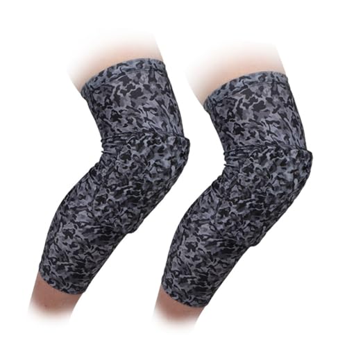 PISIQI Knee Pads Compression Pads Long Leg Sleeve Collision Avoidance Brace - color: Ni Cai Black, size: Small