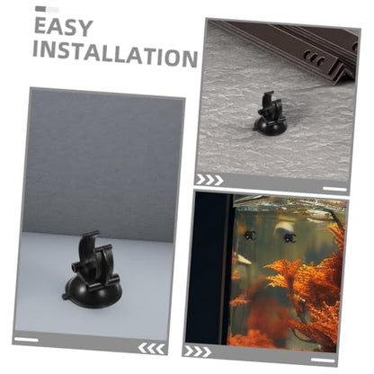 Toyvian 12pcs Aquarium Air Tubing Clamp Heavy Duty Suction Cup Clips Fish Tank Suction Cup Holder Replacement for Aquarium Parts