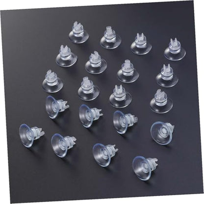 YARNOW 18pcs Aquarium Suction Cup Clips and Rubber Clamps for Fish Tank Airline Tube Holder with Strong Grip, Sturdy Silicone Material, Suitable for Air Pump Accessories in Freshwater