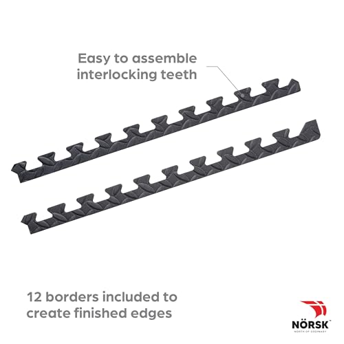 Norsk Diamond-Plate EVA Foam Gym Floor Tiles, Gray, 36-Pack - size: 36 Tiles - 144 Sq. Ft.