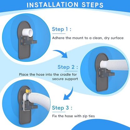 Upgrade 2 Pack Swimming Pool Hose Support Holders，Above Ground Pool Accessories，Compatible with Intex Pools，Prevent Hose Sagging and Extend Hose Service Life