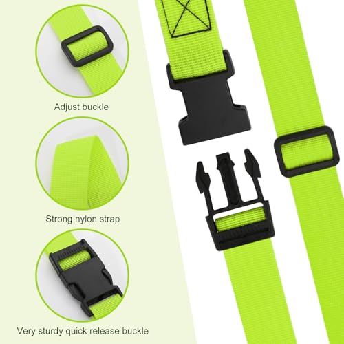 6.5 Feet Strap Cone Carrier,Sport Cone Carrying Strap for Soccer Training and Agility Practice - color: Green