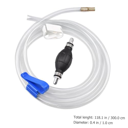 GLEAVI Manual Siphon Pump Suction Hose for Car Oil and Water Transfer, Practical Guide Oil Tube with High Flow, Suitable for Fish Tank Water Suction and Automotive Fluid Drain
