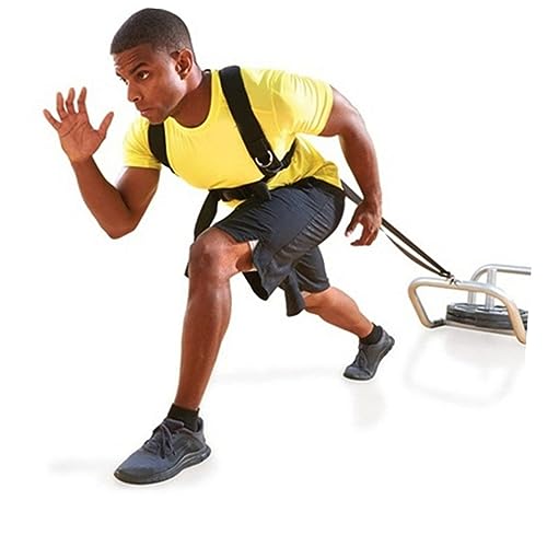 balacoo Adjustable Sled Workout Harness with Padded Shoulder Straps for Resistance Training and Endurance Building Durable Heavy Duty Design for Strength and Speed Training