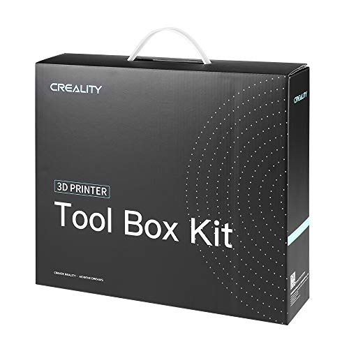 Creality 3D Printer Tool Kit with Case 35Pcs with Cleaners Filament Slicer Print Head Wrench Extruder Nozzles SD Card Reader Starter 3D Printer Accessories ABS Storage Box Tool Set