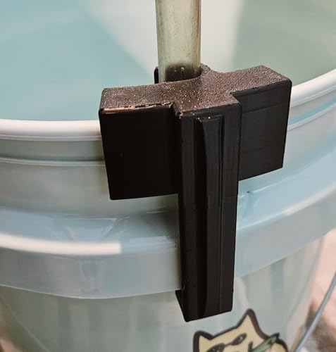 Bucket Buddie, 5 Gallon Bucket Clip for Siphon Tubing, Great for Wine, Beer, Aquarium & Hydroponic Use