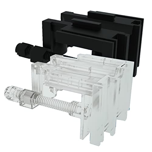 GANAZONO Multifunctional Acrylic Inlet Outlet Clamp for Fish Tank Transparent Holder for Secure Water Clips Easy to Install Durable and Space-Saving Aquarium Accessory