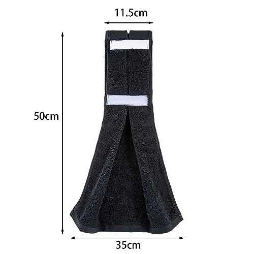 Qchengsan Football Towel Quarterback,Cotton Football Towel Youth,Softball Football Field Hand Towels,Sports Sweat Towels for Gym,Golf, Yoga,Football Accessories Gifts - color: Black/3 Pack