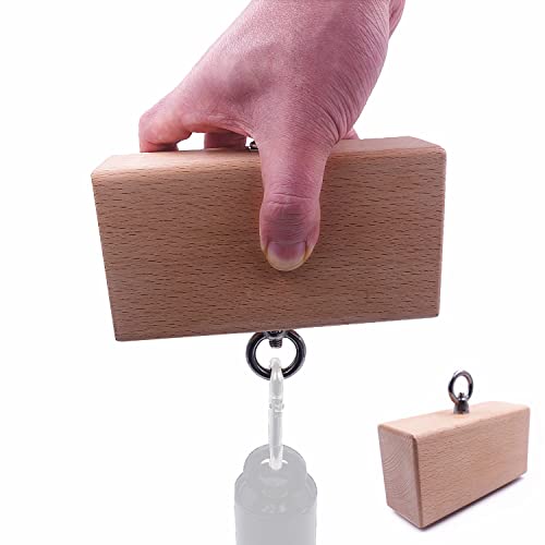 Wooden Pinch Block Grip Workout Climbing Power Grip Forearm Finger Exerciser Strength Training Strengthener Equipment - color: wooden grip