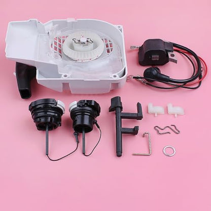 Tools Recoil Starter Ignition Coil Fuel Oil Tank Cap for Stihl MS250 025 MS230 023 MS210 021 Switch Shaft Chainsaw Replacement Part