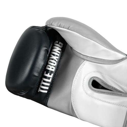 Title Boxing World Bag Boxing Gloves - color: Navy/Grey/White, size: 14 oz