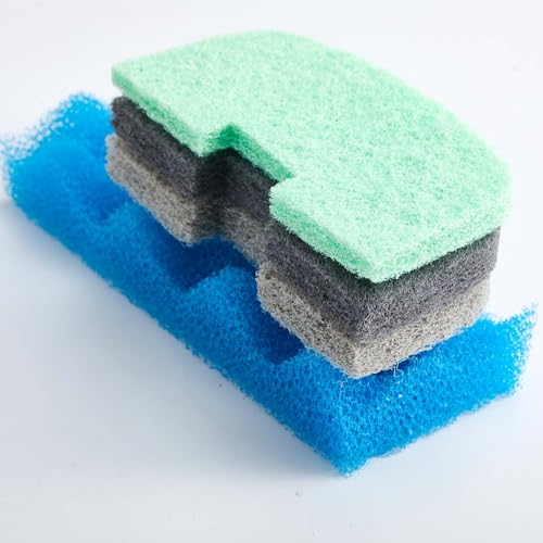 40 Pcs Replacement Filter Media Kit Compatible with Fluval 206/207, Aquarium Filters Set Including 4 Biological Foams, 36 Ammonia/Phosphate/Nitrite Remover - style: 206/207