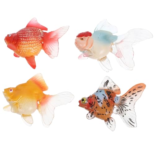 Toyvian Safe Lightweight Plastic Fish Model Toys Goldfish Simulation for Boys and Girls Education