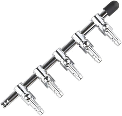 5-Way Air Flow Control Lever Valve with Airline Tubing Connector for Aquarium Fish Tank