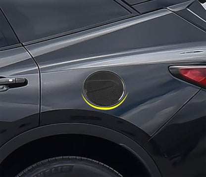 Car Accessories Compatible With Chevrolet Blazer 2019-2025 Exterior Fuel Tank Cap Protection Oil Gas Cover Trim ABS 1PC(Carbon Fiber Style) - color: Carbon Fiber Style