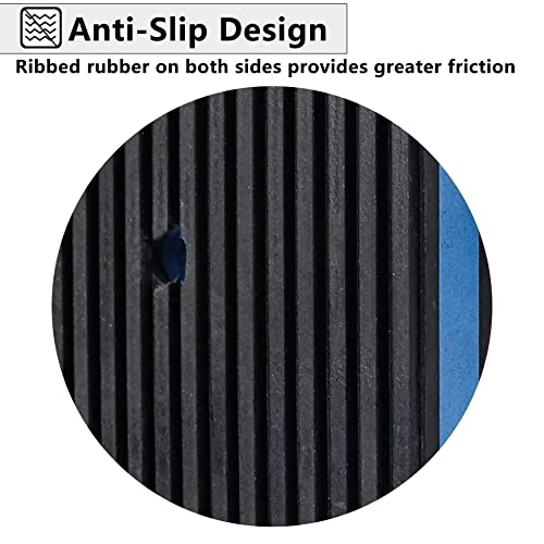 Anti Vibration Pads,3" X 3" X 7/8" Heavy Duty Blue EVA Rubber Anti Vibration Isolation Pad for Air Compressor,Washer and Dryer,HVAC,Treadmills,Air Conditioner Accessories,Pack of 4 - size: 3" X 3" X 7/8"