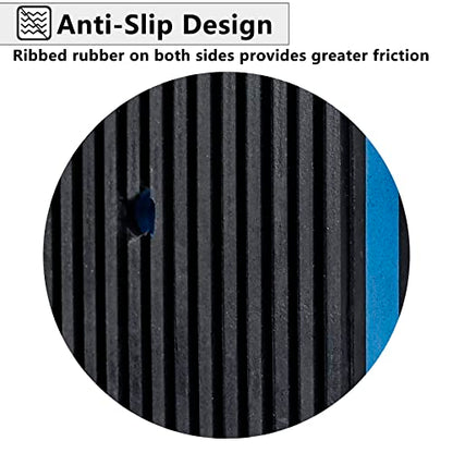 Anti Vibration Pads,6" X 6" X 7/8" Heavy Duty Blue EVA Rubber Anti Vibration Isolation Pad for Air Compressor,Washer and Dryer,HVAC,Treadmills,Air Conditioner Accessories,Pack of 4 - size: 6" X 6" X 7/8"