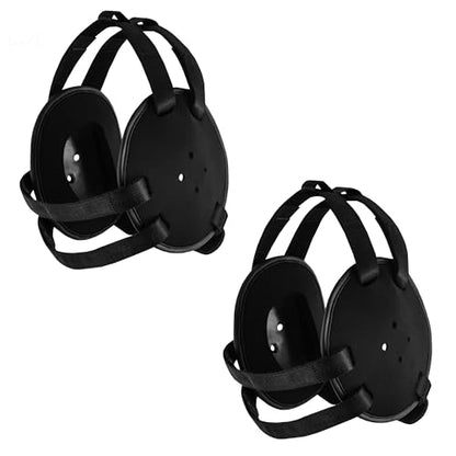 ROAR-INT Kid's Ear Guard BJJ Grappling Head Guard Adjustable Wrestling Headgear For Boys and Girls Earguard MMA Jiu Jitsu - color: Black/Black (2pcs)