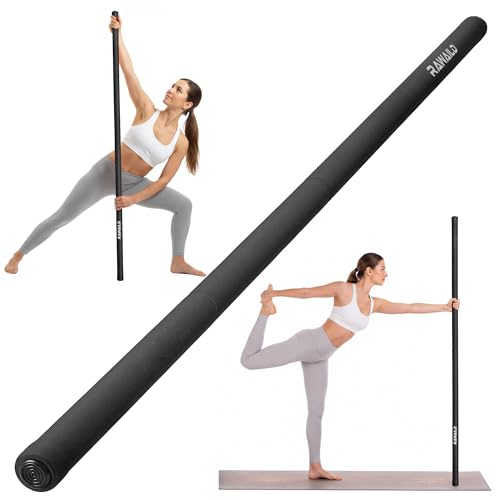 Yoga Stick, Upgraded 5ft Sturdy Steel Mobility Stick, Adjustable Exercise Equipment for Stretching, Flexibility & Balance, Physical Therapy & Posture Correction, Shoulder & Back Relaxation