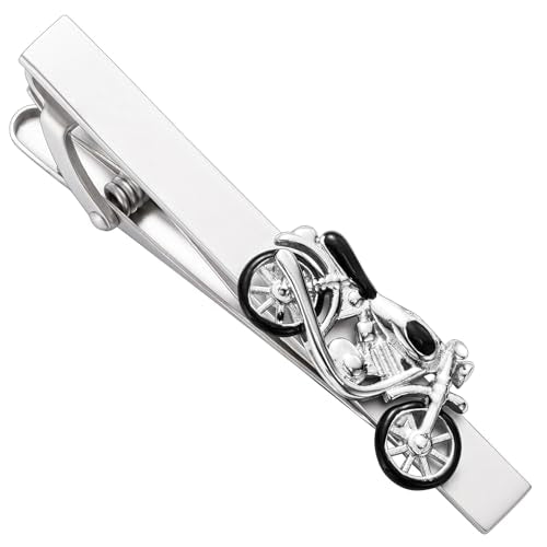 HAWSON 2/2.2 Inch Various Tie Clips for Men Unique, Personalized Novelty Tie Bars Pins Tacks, Funny Theme Wedding Holiday Gifts for Husband Groomsmens - style: Classic Motorcycle