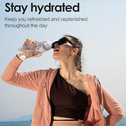32oz Clear Water Bottle - BPA-Free Tritan Plastic, Fast Flow Spout Lid, Wide Mouth & Leakproof Design Hiking Water Bottle Suitable for Travel, Outdoors, Gym, Travel, Home, School(Clear-Black) - color: Clear-Black