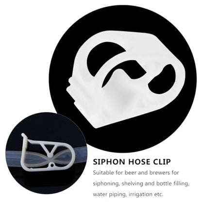 ULTECHNOVO 10 Pcs Silicone Hose Clamps Adjustable Tubing Clips Flow Regulator Water Flow Control Shut Off Clip for Siphon Hose in Industrial and Plumbing Use