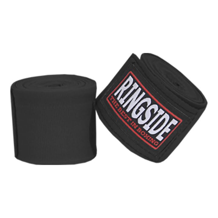 Ringside Mexican Style Boxing Hand Wraps 180" - color: Black, size: 1 Pair