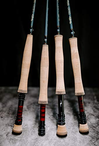Moonshine Rod Company Fast Action Fly Fishing Rod – Carbon Fiber Graphite Rod with Zippered Travel Case – Drifter II, Vesper, Epiphany ESN, Outcast, Phantom & Rambler Series - 2WT up to 12WT Rods