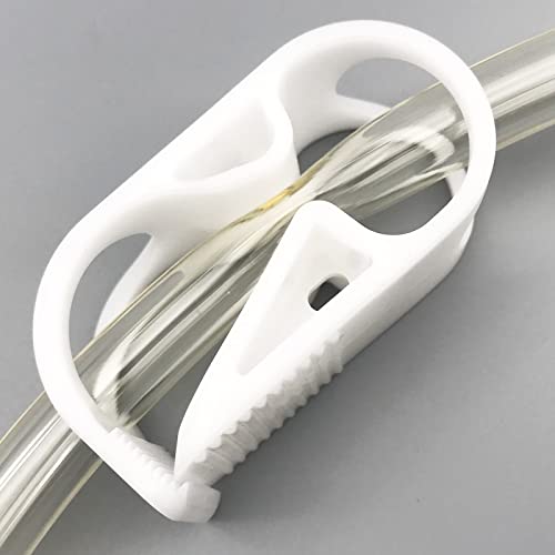 10PCS 18-25mm/3/4''-1'' Extra Large Plastic Tubing Clamp 10-Grade Adjustable for Flow Control Shut off Hose Clip Tube Clamp Pinch - size: for tube OD 3/4''-1'' (18-25mm)