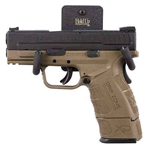 Handgun Hanger and Gun Storage for Holding Colt Smith and Wesson SIG Ruger Pistols - Heavy Duty Steel - Made in USA - color: Black 3 Pack