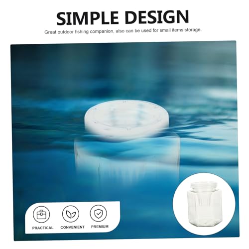 DECHOUS Glass Fish Bottle Portable Catching Fish Shrimp Tool Reusable Winter Outdoor Fishing Container