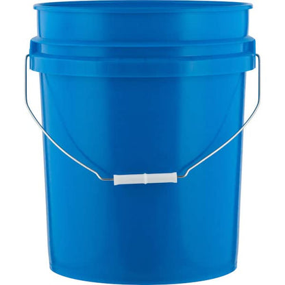 5 Gallon Food Grade BPA Free, Made in USA Pail Plastic Bucket with Screw On Air Tight Double Gasket lid, (Pack of 3)