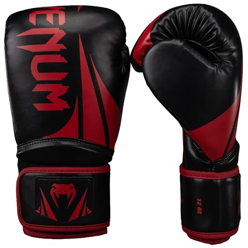 Venum Challenger Boxing Gloves - color: Black/Red, size: 8-Ounce, style: Challenger 2.5