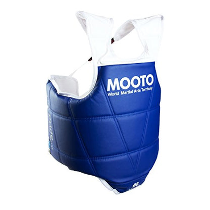 MOOTO Korea Taekwondo Chest Guard Set(Blue One + Red One) Approved Protector Gear MMA TKD (1_XS)