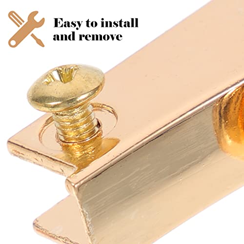 8Pcs Swivel D Rings Buckles for Bag Making Backpack Golden
